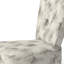 Chaise d'appoint moderne rembourrée gris ardoise-596085751