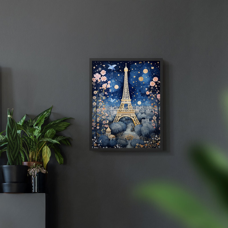 Paysages de la série CCCCXII - reproduction encadrée de qualité supérieure - prête à être accrochée - aucun clou requis