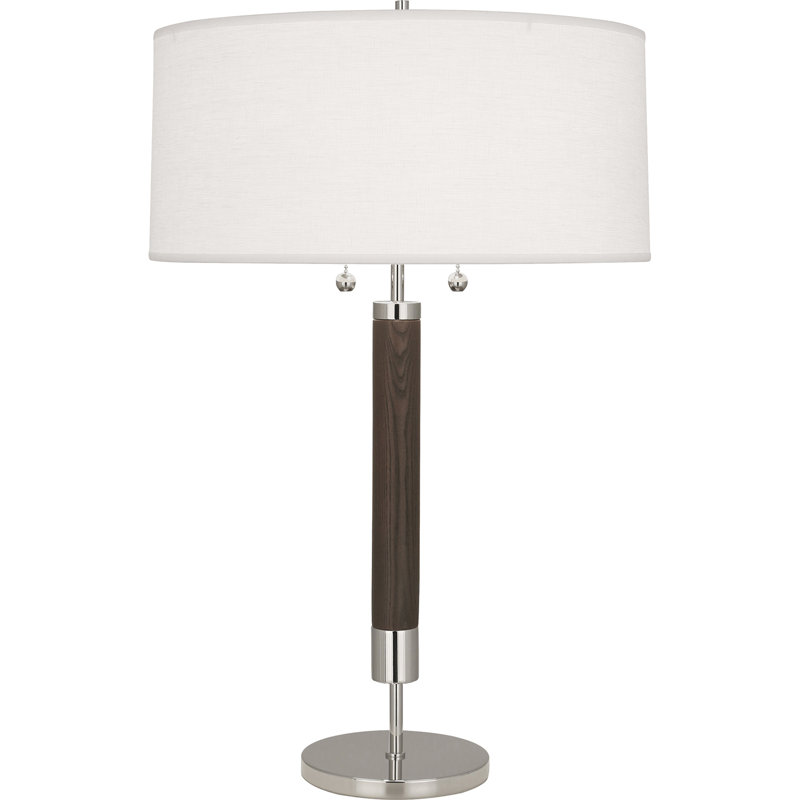 Dexter Table Lamp, Dark Walnut/Polished Nickel