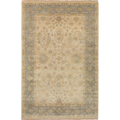Serrato One-of-a-Kind 6'5" X 9'10" New Age Wool Area Rug in Ivory