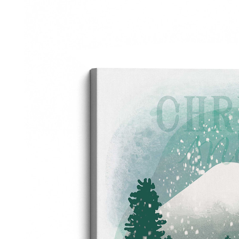 «Christmas Fun in Snow III», reproduction sur toile dans un cadre poli, Toile tendue, H 16 po x l 16 po x P 1,25 po