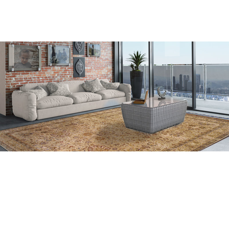 Wool Oriental Indoor Rug, Rectangle 9' x 12'