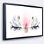 «Floating Swans on White Fond», reproduction d'impression sur toile tendue-26664086