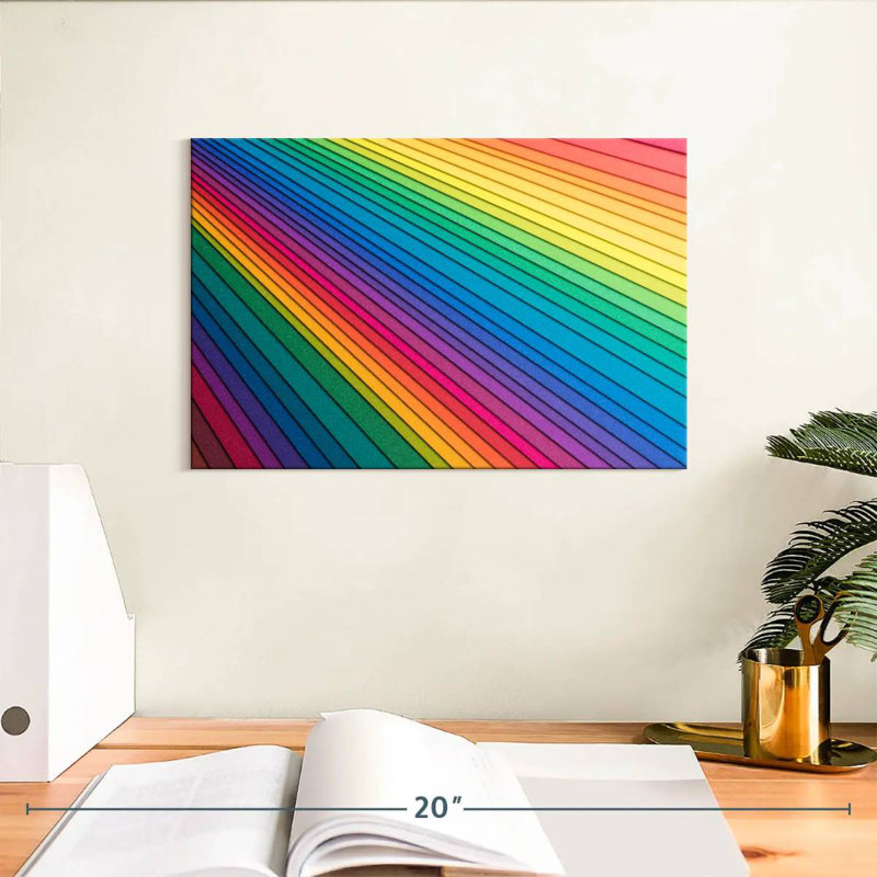 Hiltrud Rainbow Paper Stack, 8" H x 12" W