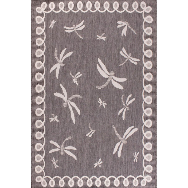 Aracelie Abstract Indoor / Outdoor Area Rug, Round 120cm