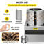 Poulet plumeur 2200W 240R / Min Machine à plumer la volaille de dinde 23,5 pouces de diamètre de baril Machine à plumer en acier inoxydable avec roues Machine à épiler-2028437145