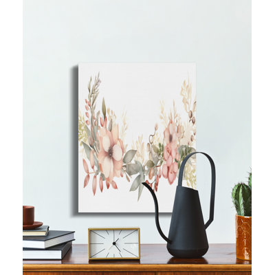 Watercolor Floral Candle, Boho Home Decor Gift, Cottagecore Soy Candle, Aesthetic Botanical Gift