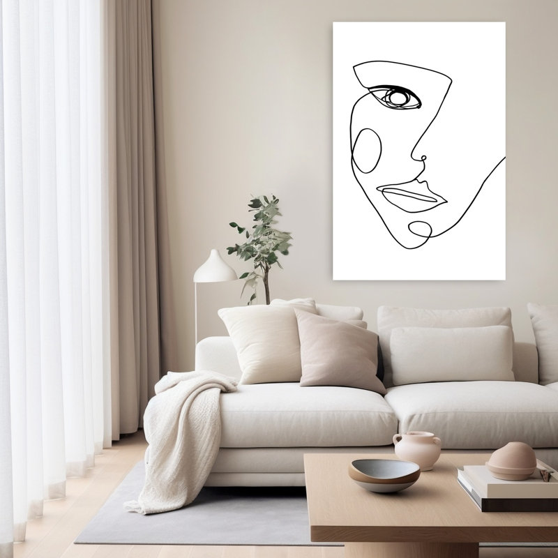 Face Line 2, art contemporain abstrait, H 60 po x l 40 po