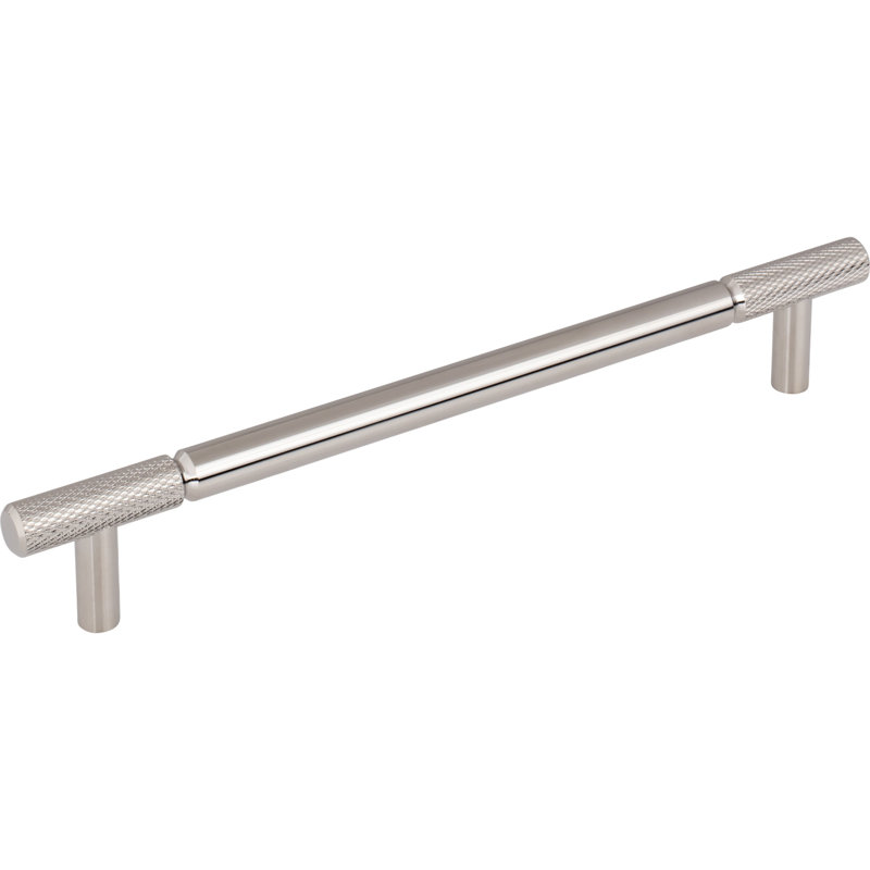 Prestwick Bar Pull, Polished Nickel, 7 9/16" Center To Center