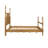 Queen Bed With Wood Veneer And Elegant Mattress Support