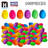100-Pack 2.25" Plastic Easter Eggs Assorted Colors For Diy Crafts, Party Fillers, Egg Hunts & Holiday Home Decor-2074841291