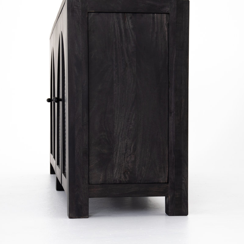 Tilda Sideboard, Black Wash Mango, 33"H x 78"W x 18"D