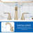 Harmony Widespread Bathroom Faucet 3 Hole, 2-handle Bathroom Sink Faucet With Drain Assembly-106837749