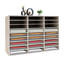 Organisateur de dossiers empilable en PVC 27 fentes 31,5 x 12 x 21,69 po
