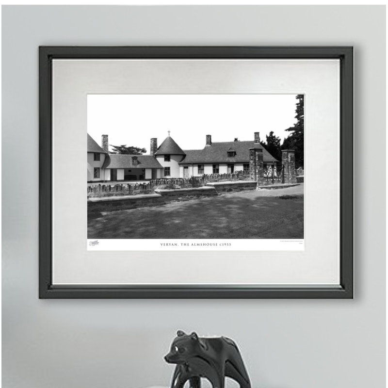 Veryan, The Almshouse C1955 by Francis Frith - Single Picture Frame Print, 28cm H x 36cm W x 2.3cm D