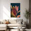 «Evening Floral 1», marine, contemporain, élégant, plante naturelle, art mural-518911662-518911637