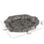  Plateau en feuille de métal rétro, plateau de table, décor de table rustique, gris antique
