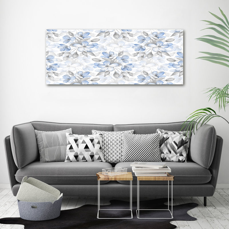 Delicate Flowers - No Frame Print on Canvas