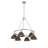 Felda 6 - Light Steel Dimmable Cone Chandelier-99998923-99998916