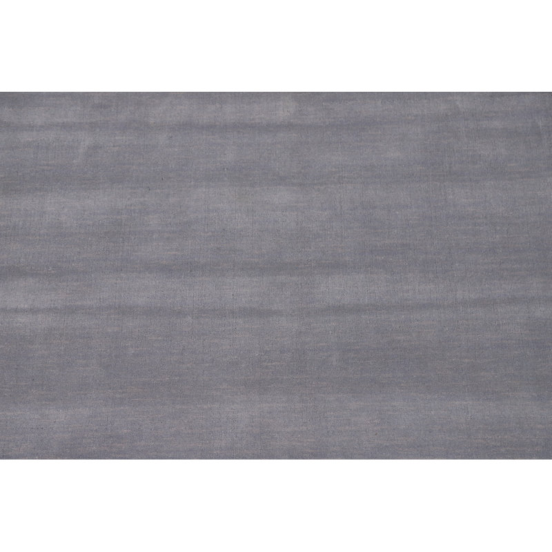 Tapis argenté gris Gabbeh 9 x 12