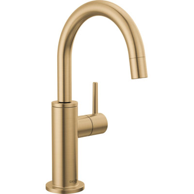 Contemporary Beverage Dispenser Faucet, Brushed Gold Drinking Water Kitchen Sink Faucet, Champagne Bronze