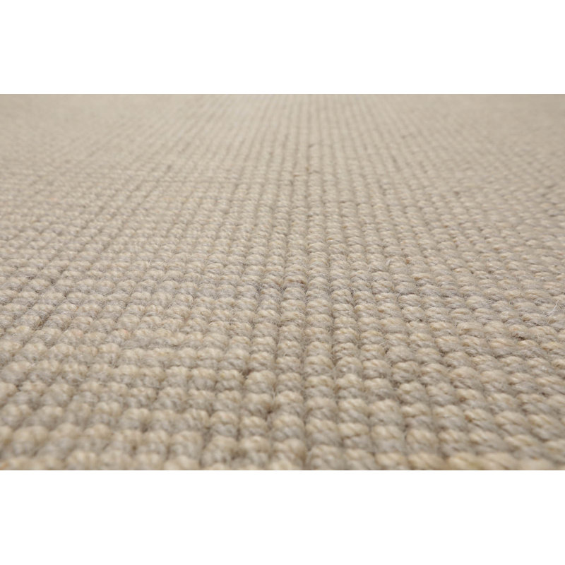 Tapis beige touffeté à la main multicolore de conception texturée