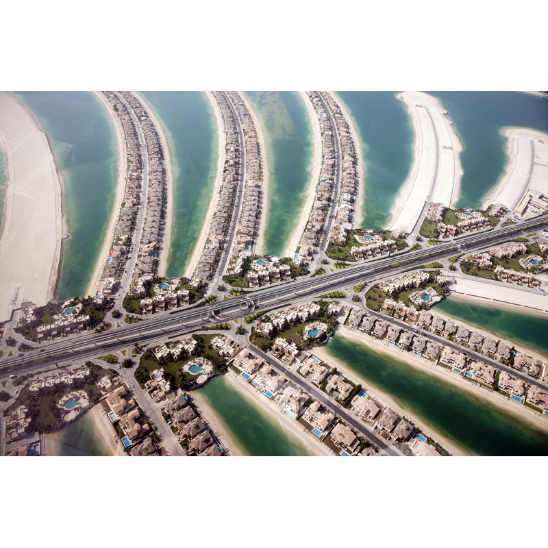 Aerial View of Dubai - Wrapped Canvas Art Prints, 61cm H x 91cm W x 3.8cm D
