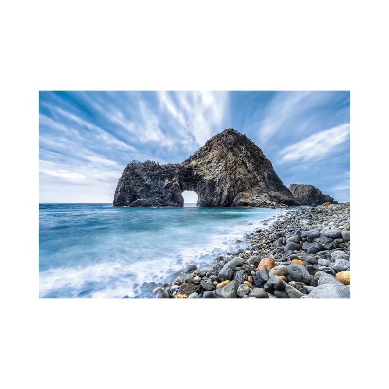 Senganmon Rocks Near Matsuzaki by - Wrapped Canvas, 66.04 cm H x 45.72 cm W
