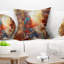 Brun artistique - coussin abstrait imprimé-30030508-30030505