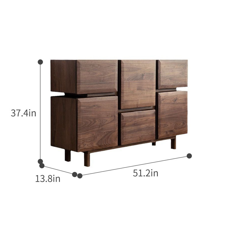 Wharton, 37.4" H x 51.2" W x 13.8" D