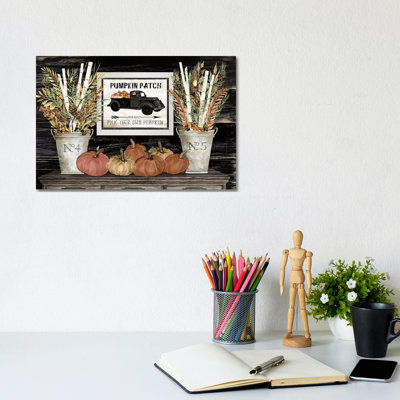 Pumpkin Patch Still Life 1 Piece Wrapped Canvas Wall Art
