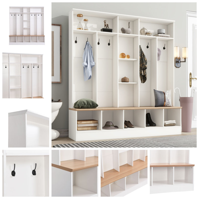 Portemanteau de style contemporain, Blanc