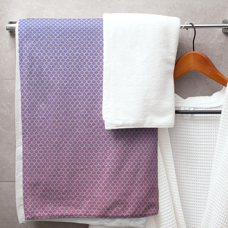 Katelyn Elizabeth Bath Towel, Blue/Pink