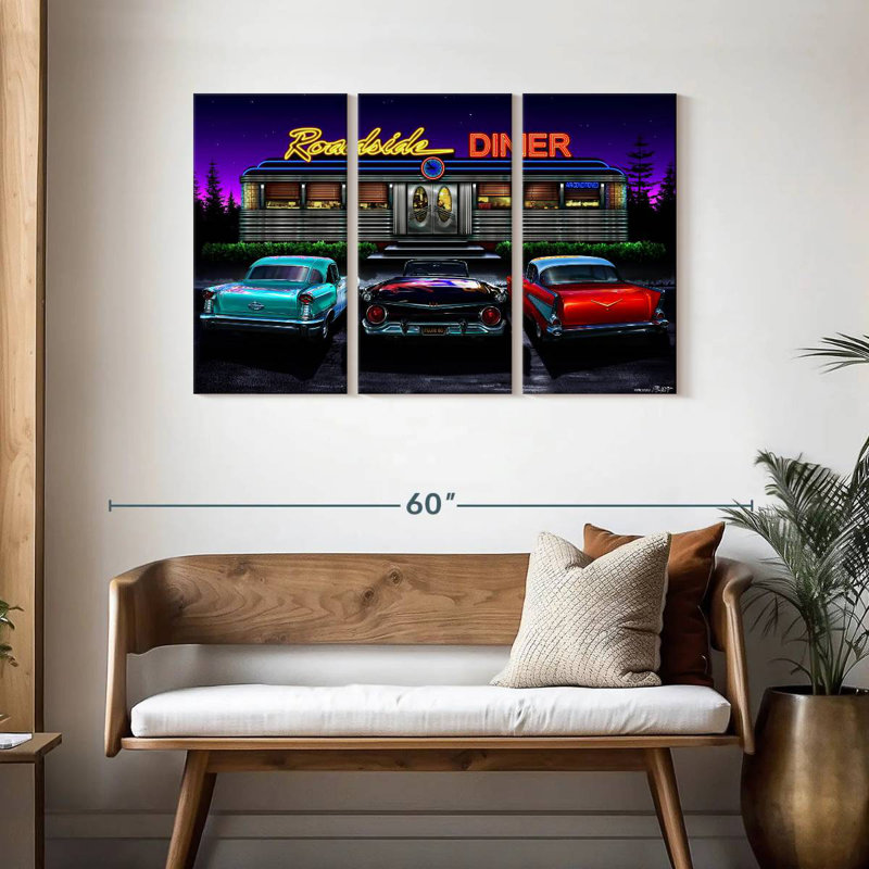 Mehar Roadside Diner, 28" H x 45" W