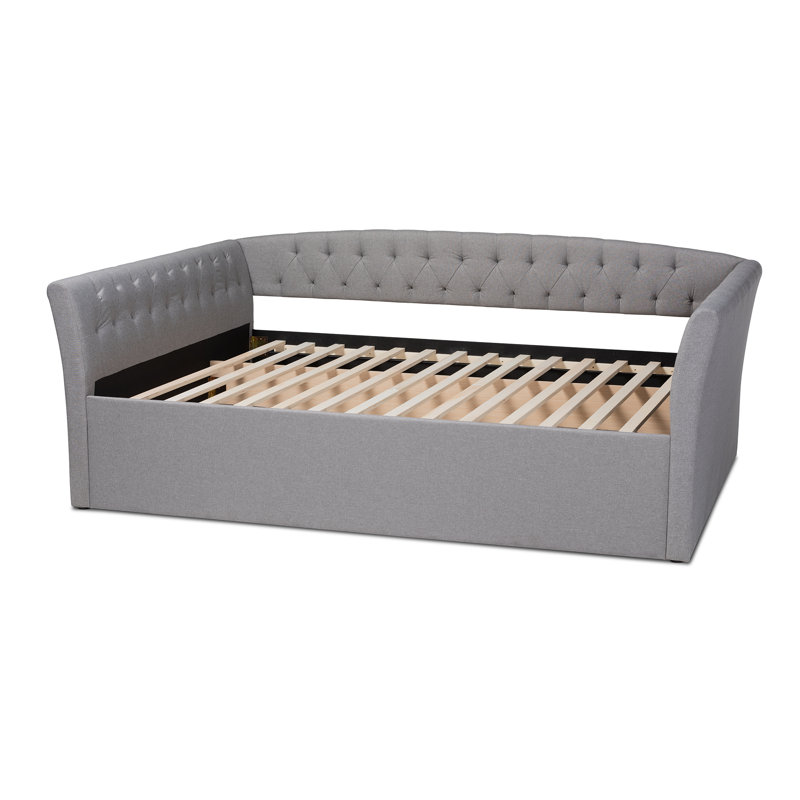 Eppie Upholstered Daybed, Light Gray, Full