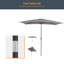 Parasol de marché rectangulaire 120 po x 78 po Dopico-2026650499
