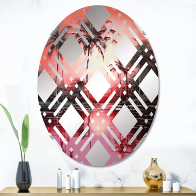 Miroir mural oval
