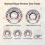 Panneau de fenêtre en verre pour décoration intérieure American Independance USA 250th Anniversary - H 12 po-126676402