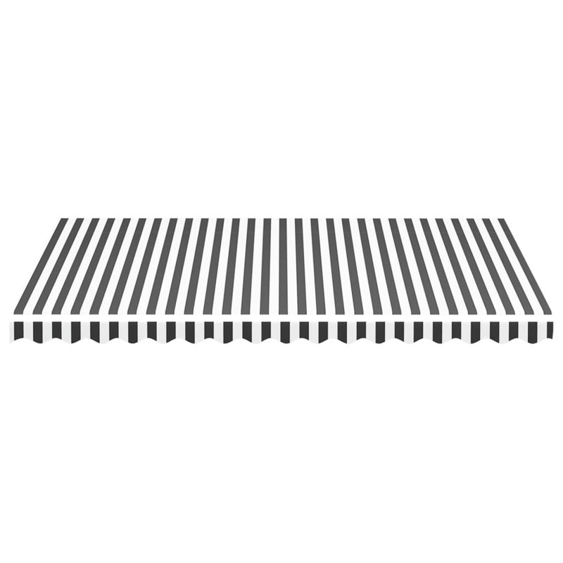 Awning Top Sunshade Canvas , 400cm W x 300cm D, Anthracite/White