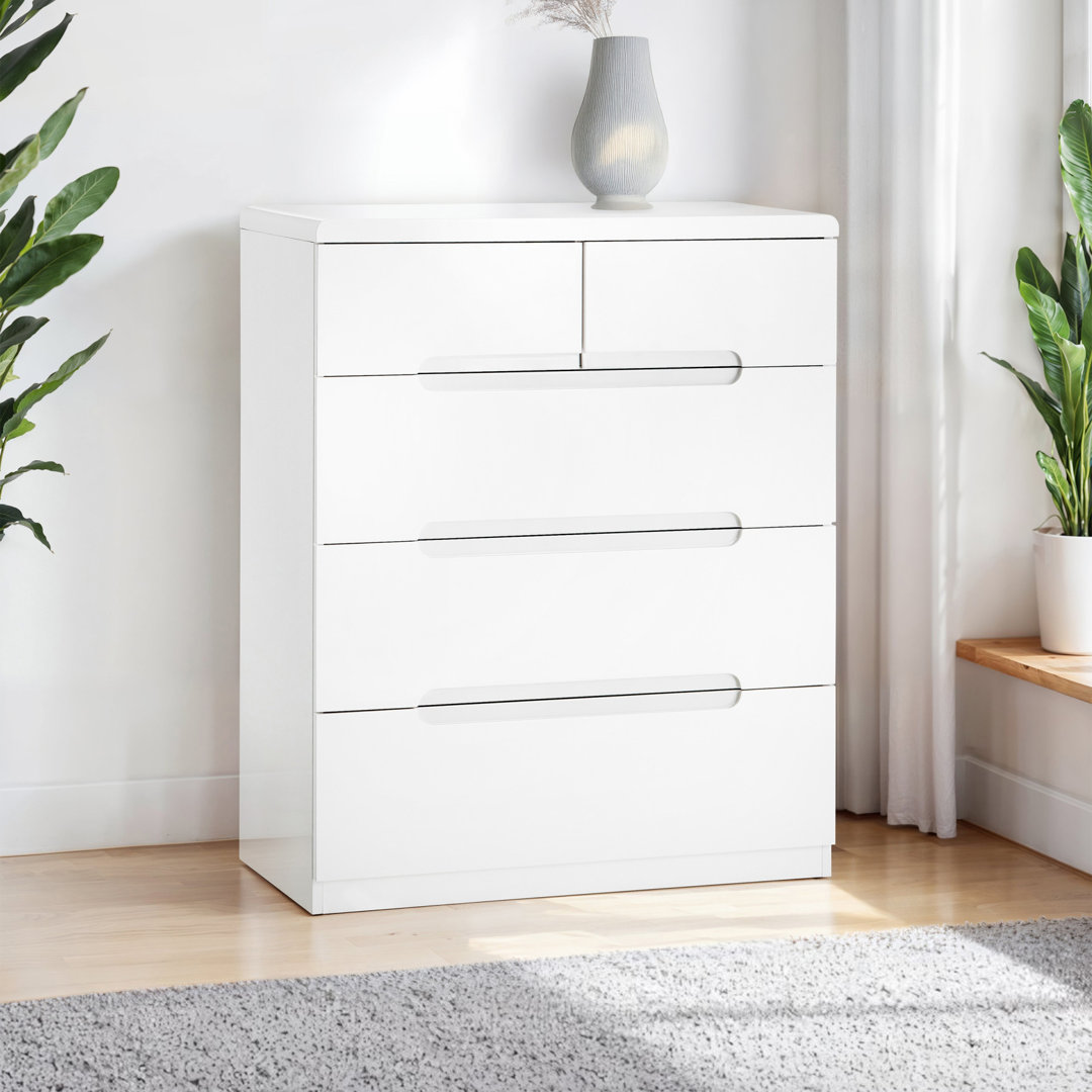 Tricia 5 Drawer 81Cm W Chest Of Drawers