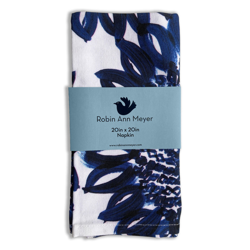 Turkish Cotton Floral Square Napkin