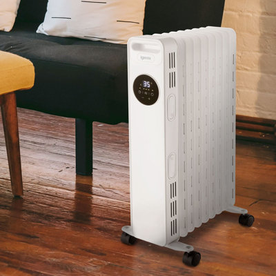 Igenix 2000W Digital Oil filled Radiator White Pack of 2
