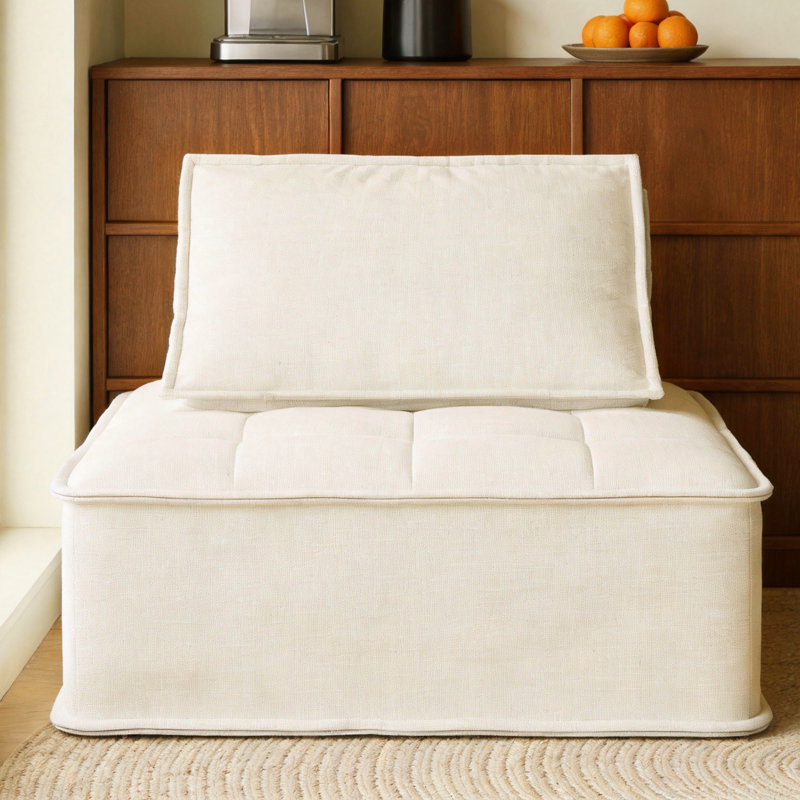 Single Modular Sofa 95cm, Frame-Free with Oversized Cushion, Space-Saving Design Fast Dispatch From UK Warehouse – Dispatched Within 2 Days