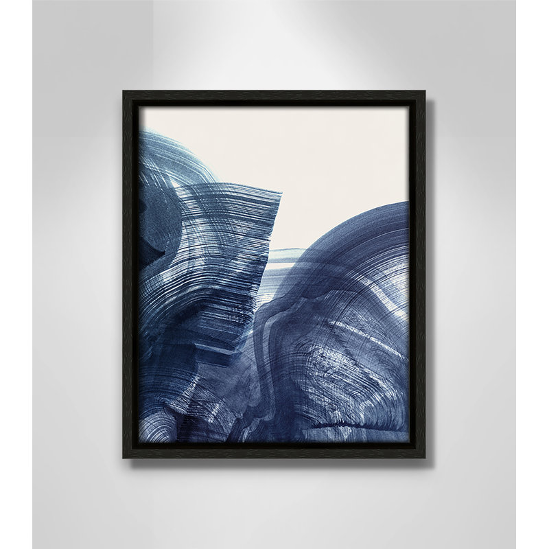 Indigo Crescendo II, impression par , H 11,5 po x l 9,5 po, Flottant espresso