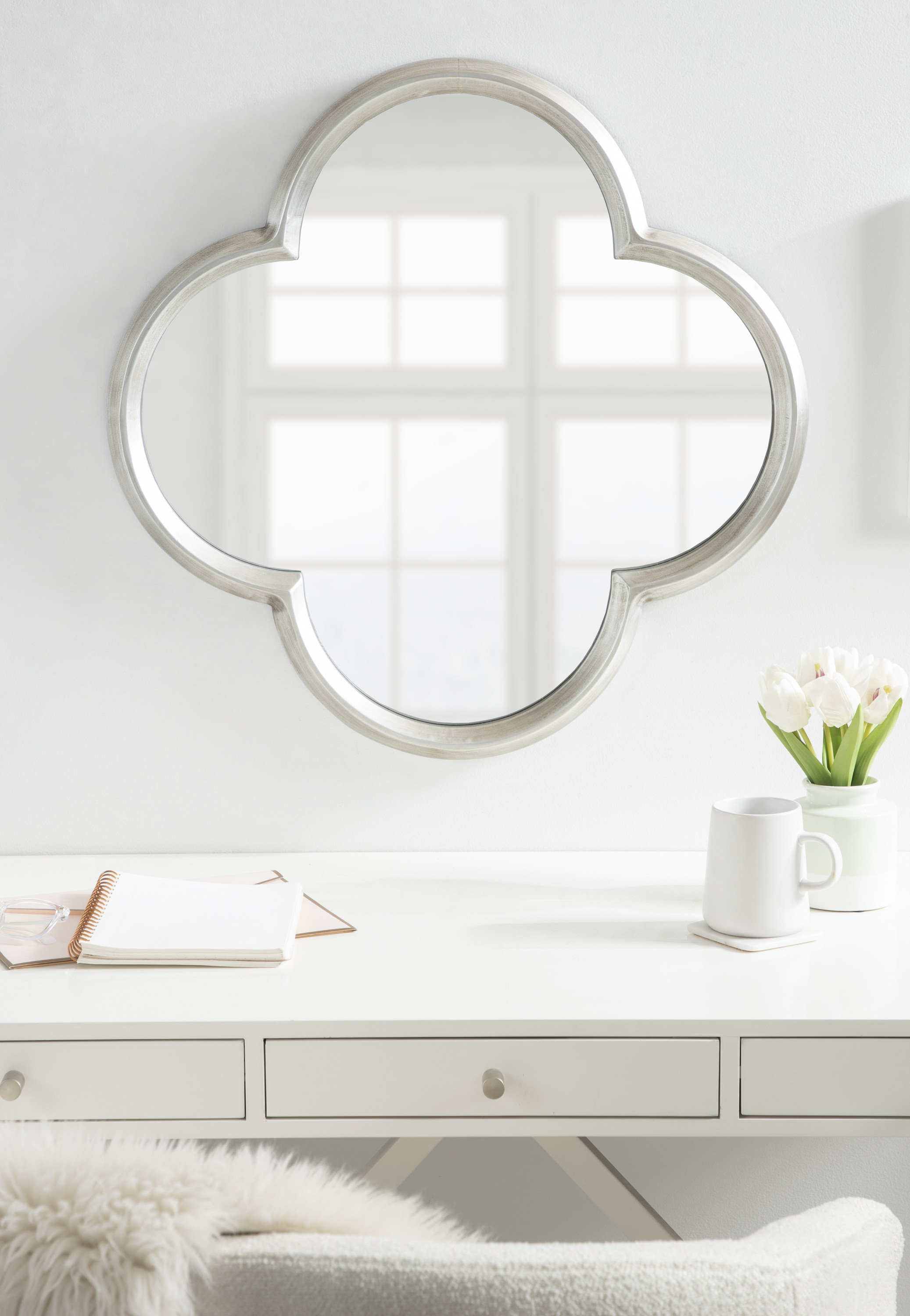 House of Hampton® Damiere Metal Oval Wall Mirror & Reviews