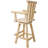 Rustic Bar Stool - Fir Wood Construction-1829540931