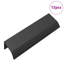 Vidaxl Handle Wall-Mounted Black Aluminium Cabinet Storage Accessory D-Pull