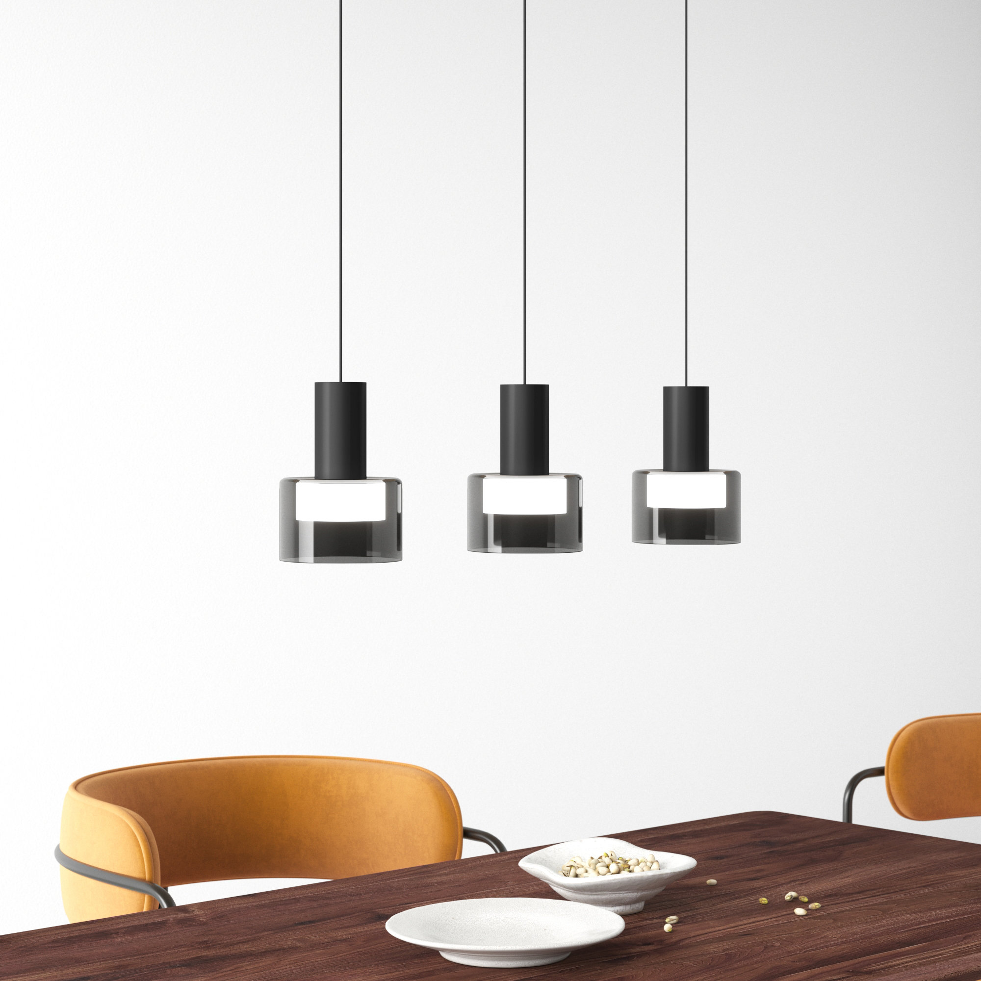 Casey 3 Light Dimmable Pendant