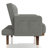 Bowman 79" Linen Square Arm Sleeper Sofa