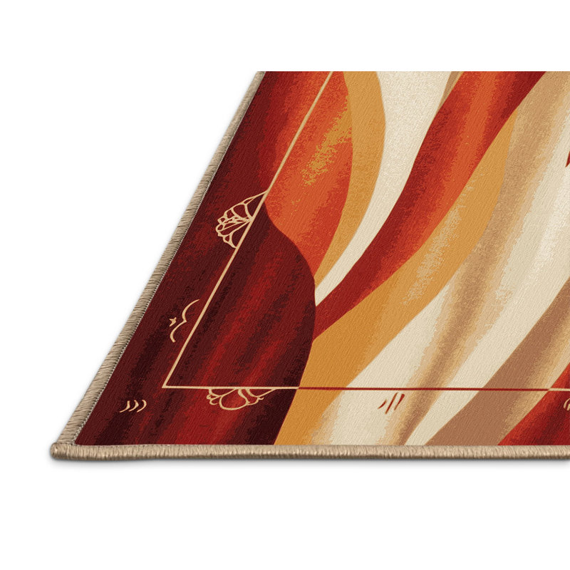 Crimson Drift Rug, Rectangle 3' x 5'